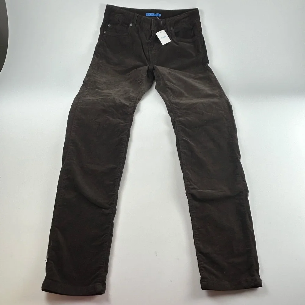 J.McLaughlin WMNS 2 Watson Corduroy Pants Chocolate Brown Straight Leg NEW